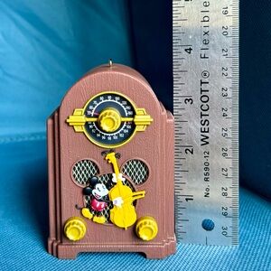 Music & Sound Mickey Mouse radio Disney Hallmark keepsake ornament